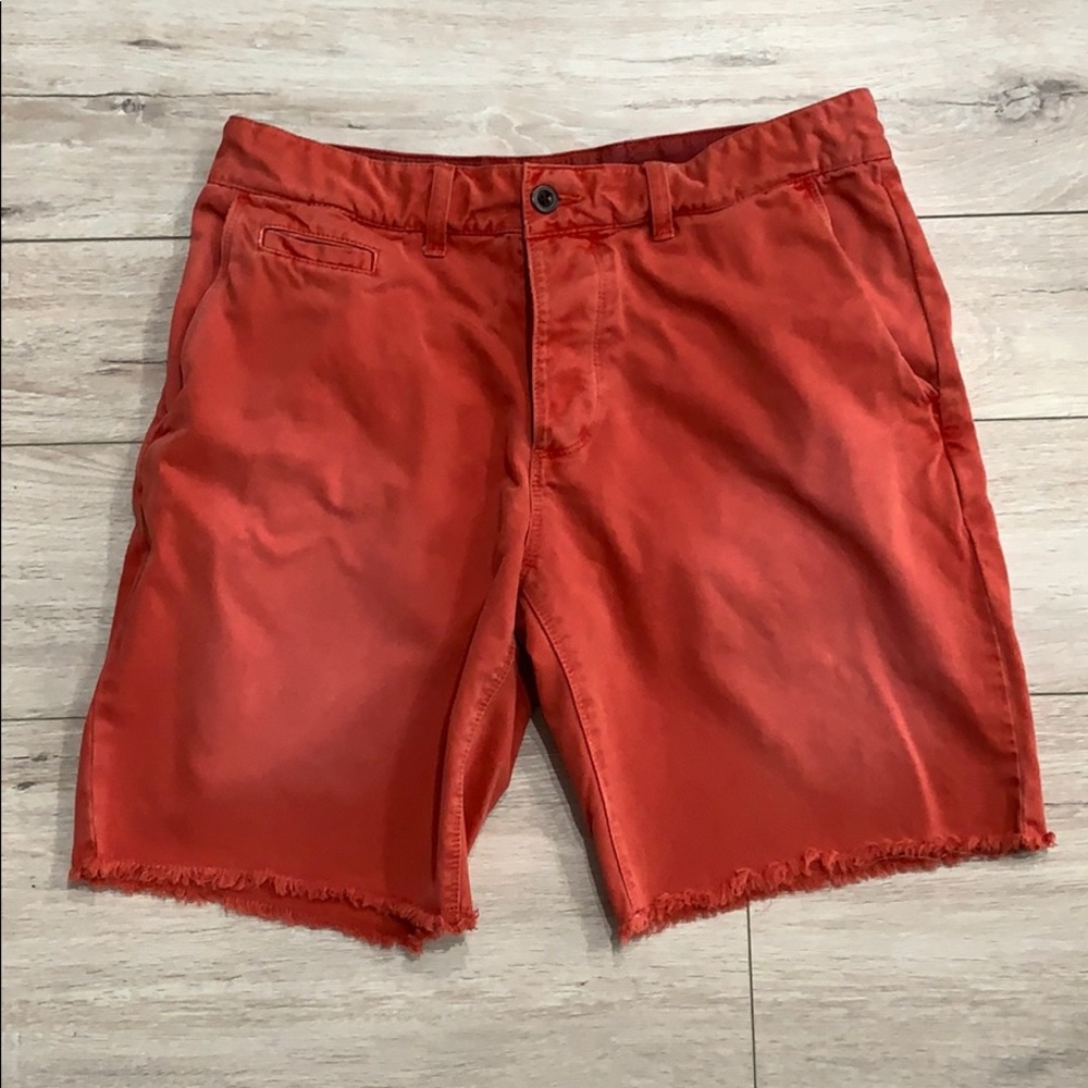 Men’s Red Tommy Hilfiger Cotton Chino Shorts